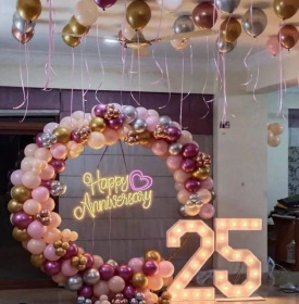 Happy Anniversary Balloon Decoration