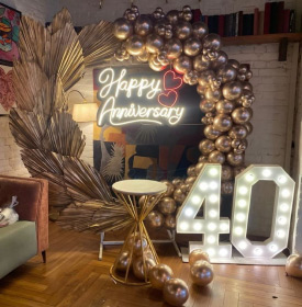 Balloon Arch Anniversary Decoration