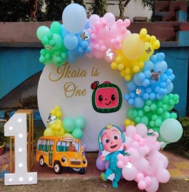 Cocomelon Theme Birthday Decoration