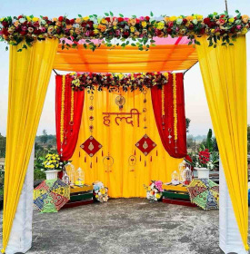 haldi and Mehendi Outdoor Decor